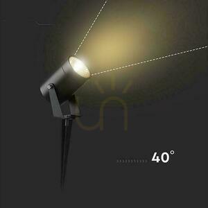 LED V-TAC 10W IP65 VT-80070 3000K 880lm condus corp de iluminat de grădină la sol 2 ani garanție small 1