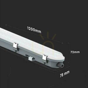 V-TAC LED corp de iluminat ermetic cu microunde senzor de mișcare 36cm 120cm 120Lm/W VT-120137S 4000K 4320lm small 2