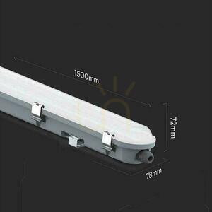 V-TAC LED corp de iluminat ermetic cu microunde senzor de mișcare 48W 150cm 120Lm/W VT-150149S 4000K 5760lm small 2