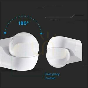 Senzor de mișcare cu infraroșu perete alb 180-360st 600W LED V-TAC VT-80140 5 ani garanție 1 Senzor de mișcare cu infraroșu perete alb 180-360st 600W LED V-TAC VT-80140 5 ani garanție small 1