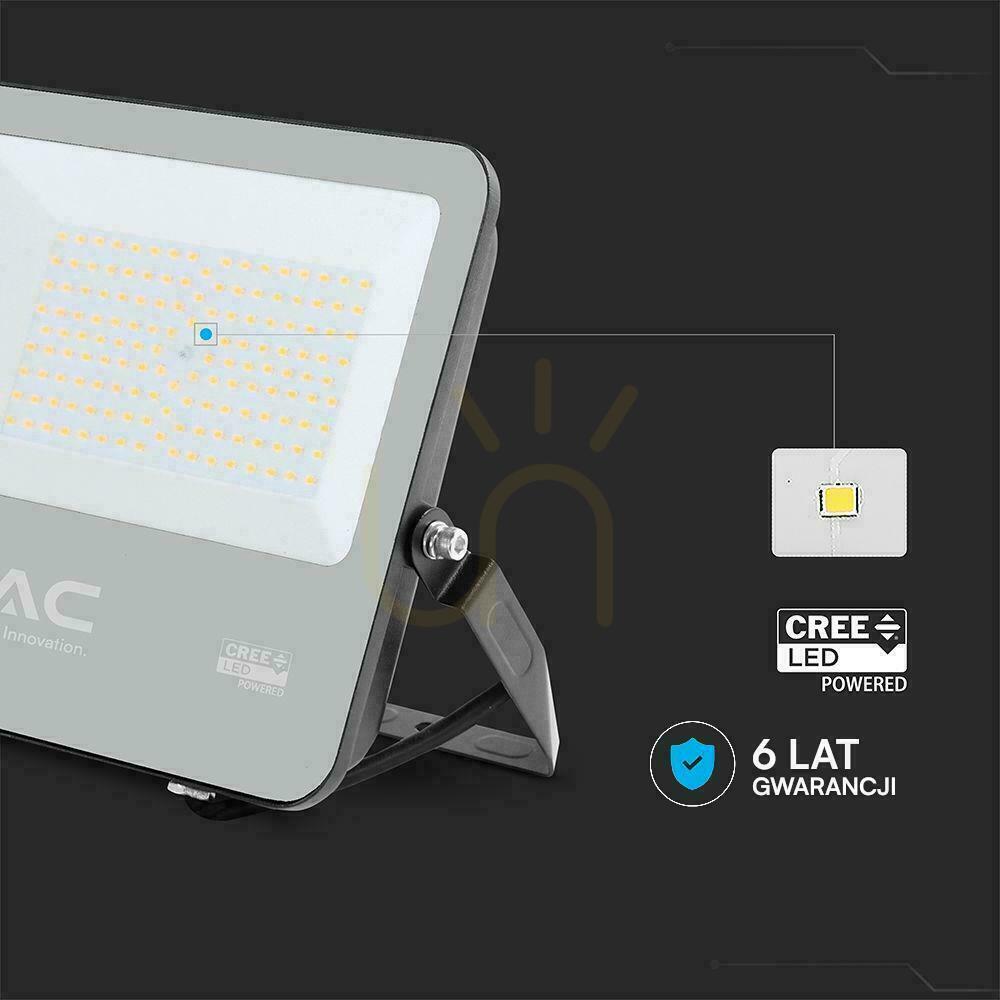 previzualizare Proiector LED V-TAC CREE CHIP 100W 135lm/W carcasă neagră cablu 1m IP65 VT-44101 3000K 13500lm 6 ani garanție Proiector LED V-TAC CREE CHIP 100W 135lm/W carcasă neagră cablu 1m IP65 VT-44101 3000K 13500lm 6 ani garanție