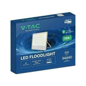 Proiector LED V-TAC 300W 115lm/W carcasă neagră cablu 1m IP65 VT-44003 6500K 34440lm 6 ani garanție small 3