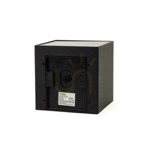 V-TAC corp de iluminat solar de perete 9W LED COB cub antracit 15x15cm IP65 senzor de mișcare VT-409CCT 3000K-4000K-5000K 800lm small 3