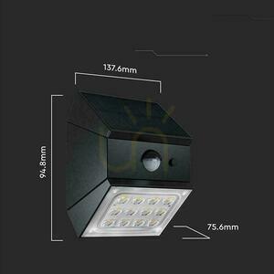 V-TAC 2.5W CCT solar perete perete lampă senzor de mișcare negru VT-11025CCT-B 3000K-4000K-6000K 300lm 5 V-TAC 2.5W CCT solar perete perete lampă senzor de mișcare negru VT-11025CCT-B 3000K-4000K-6000K 300lm small 5