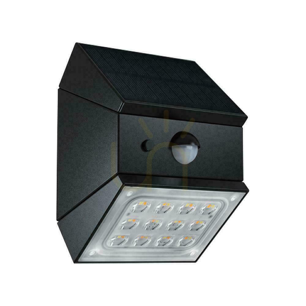Verifica V-TAC 2.5W CCT solar perete perete lampă senzor de mișcare negru VT-11025CCT-B 3000K-4000K-6000K 300lm V-TAC 2.5W CCT solar perete perete lampă senzor de mișcare negru VT-11025CCT-B 3000K-4000K-6000K 300lm