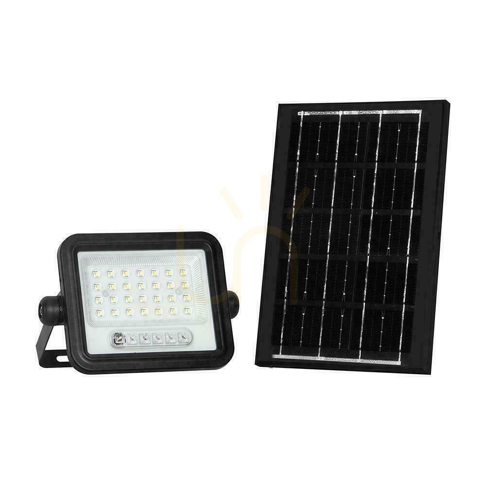 Verifica V-TAC 50W CCT solar LED proiector de la distanță cronometru automat IP65 negru VT-54W 700lm 3 ani garanție V-TAC 50W CCT solar LED proiector de la distanță cronometru automat IP65 negru VT-54W 700lm 3 ani garanție