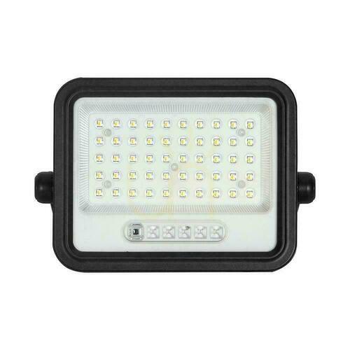 Verifica V-TAC 100W CCT solar LED proiector de la distanță cronometru automat IP65 negru VT-104W 1000lm 2 ani garanție