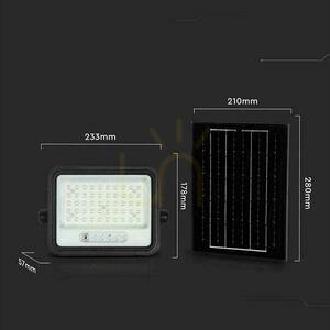 V-TAC 100W CCT solar LED proiector de la distanță cronometru automat IP65 negru VT-104W 1000lm 3 ani garanție 4 V-TAC 100W CCT solar LED proiector de la distanță cronometru automat IP65 negru VT-104W 1000lm 3 ani garanție small 4