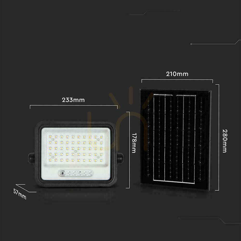 Spectacol V-TAC 100W CCT solar LED proiector de la distanță cronometru automat IP65 negru VT-104W 1000lm 3 ani garanție V-TAC 100W CCT solar LED proiector de la distanță cronometru automat IP65 negru VT-104W 1000lm 3 ani garanție