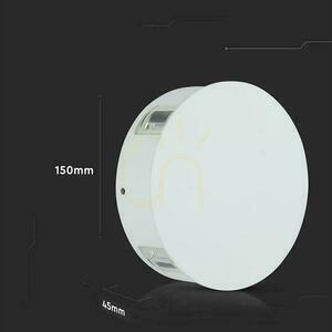 V-TAC 4W LED corp de iluminat de perete IP65 alb rotund VT-706 4000K 428lm 3 ani garanție small 3