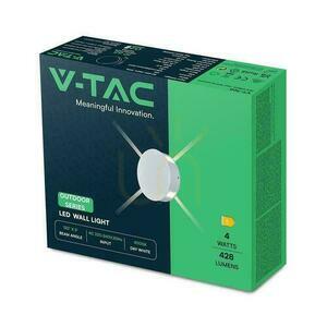 V-TAC 4W LED corp de iluminat de perete IP65 alb rotund VT-706 4000K 428lm 3 ani garanție small 5