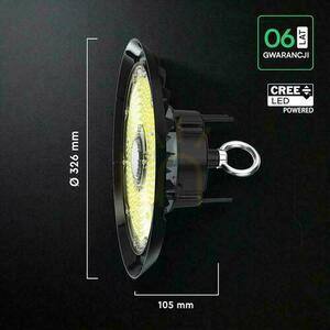 V-TAC LED UFO high bay CREE CHIP IP65 ALU corp de iluminat 135Lm/W 200W VT-91202 4000K 27000lm 6 ani garanție small 1