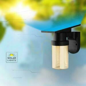 V-TAC 0.9W solar perete sconce corp de iluminat LED culoare schimbare CCT IP54 telecomandă VT-11148CCT 3000K, 4000K, 5000K 120lm small 5
