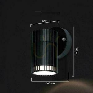 V-TAC GU10 black wall sconce corp de iluminat VT-10174 3 ani garanție small 1