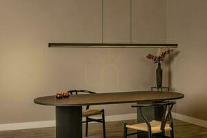 Lampă suspendată Lucide Felsted LED 28W neagră lemn Japandi 01403/28/70 small 4