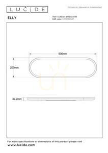 Plafon LED Lucide ELLY negru 60 cm 24W 2000 lm 07121/24/30 small 9