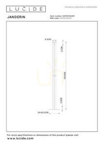 Lampă de podea Lucide Janderin LED 17W dimabilă naturală 24705/34/05 small 5