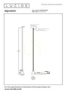 Lampă de podea Lucide Equinox LED maro aluminiu 157 cm 29700/26/96 small 7