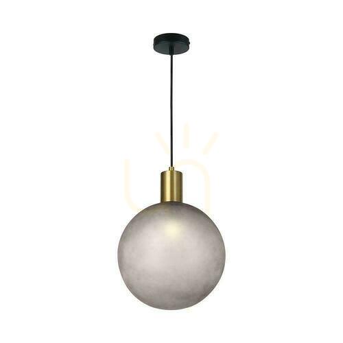 Verifica V-TAC E27 corp de iluminat suspendat 300x400mm sferă sticlă fumurie, aur vechi VT-89025