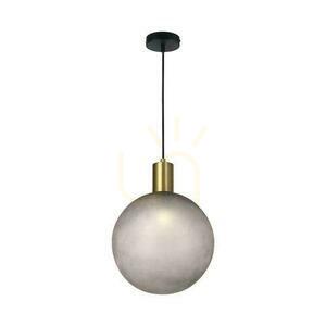 V-TAC E27 corp de iluminat suspendat 300x400mm sferă sticlă fumurie, aur vechi VT-89025 0 V-TAC E27 corp de iluminat suspendat 300x400mm sferă sticlă fumurie, aur vechi VT-89025 small 0