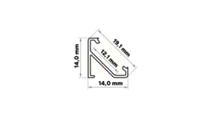 Profil TEKKNI+ tip BARDE+ negru anodizat 2 m 1 Profil TEKKNI+ tip BARDE+ negru anodizat 2 m small 1