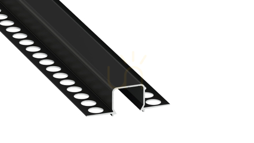 Verifica TEKKNI MOSSO set negru, abajur transparent 3 m