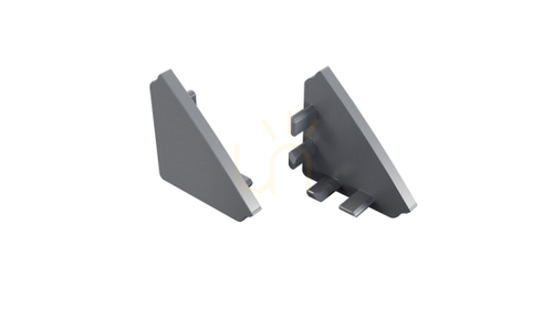 Verifica Capac terminal din aluminiu LUMINES AGO argintiu anodizat fără orificiu 12-1995-11