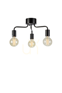 Plafonieră Markslojd Avery 3 becuri negru metal 38 cm 108102 small 0
