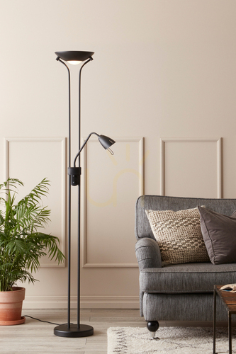 Verifica Lampă de podea Markslojd DETROIT 2L negru metal 180 cm 111223