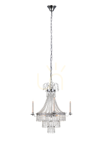 Verifica Candelabru Markslojd Marielund 3 becuri crom cristal transparent 105156