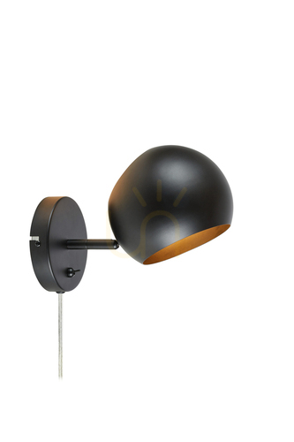 Verifica Lampă de perete Markslojd EDGAR negru metal 1x40W 108753