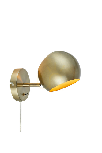 Verifica Lampa de perete Markslojd EDGAR 108754 antique brass metal 1x40W