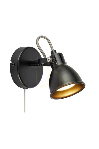 Verifica Lampa de perete Markslojd MION negru mat 108846