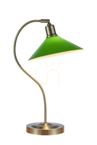 Lampă de masă Markslojd VELA 108864 verde alamă antică small 0
