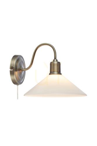 Verifica Lampa de perete Markslojd Vela alb antic brass 108865