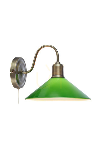 Verifica Lampă de perete Markslojd Vela verde alămă antichizată 108866