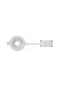 Downlight LED Markslojd Pluto alb aluminiu 9x3 cm 108885 small 0