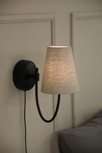 Verifica Lampă de perete Markslojd Amar negru oțel 31 cm 108907