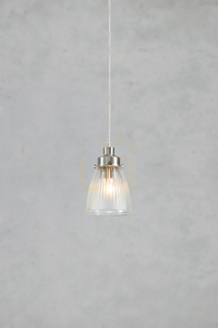 Lampă suspendată Markslojd Bellis 1L nichel satinat sticlă clară 109009 small 1