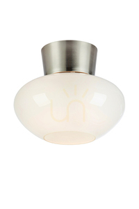 Plafond Markslojd Malaga 25 cm nichel satinat alb otel 109025 small 0