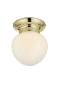 Plafond baie Markslojd Ronda 109030 alamă opal IP44 19 cm small 0