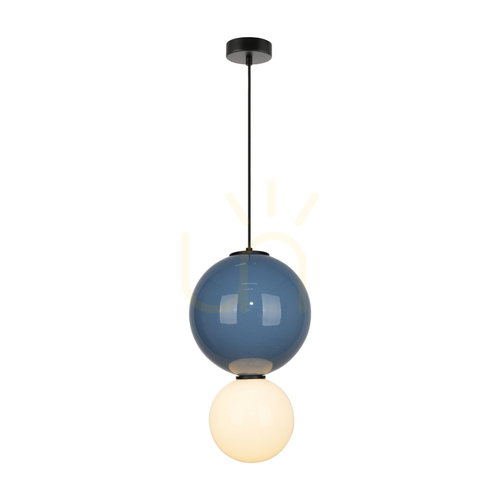 Verifica Pendul LED Italux Pieve albastru-alb 25 cm PND-95221-1L-BLU