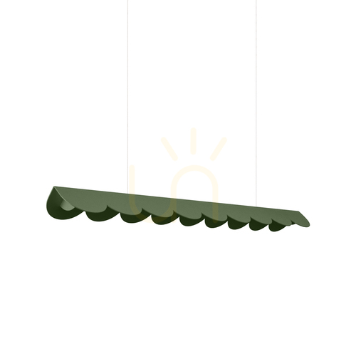 Verifica BISCUIT 100 lampă suspendată verde măslin LED 4000K