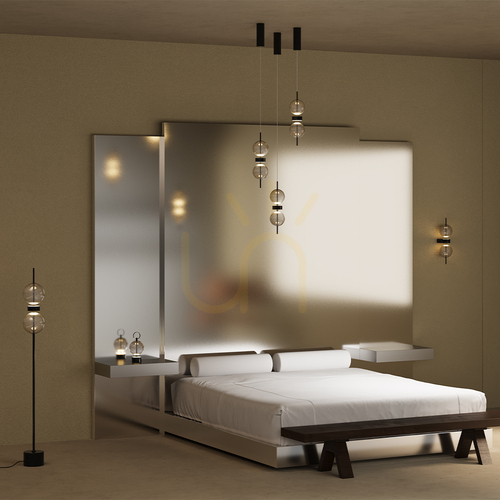 Verifica Lampă suspendată Maytoni Moon Negru Smoky LED MOD478PL-L8B3K