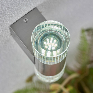 Lumini de perete Endon Grant argintiu oțel inoxidabil cristal 2 becuri LED small 2