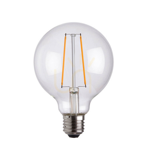 Verifica Bec LED E27 glob filament transparent Endon, sticlă, 2W, 13,5 cm