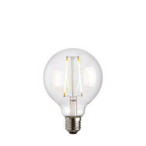 Bec LED E27 glob filament transparent Endon, sticlă, 2W, 13,5 cm small 0