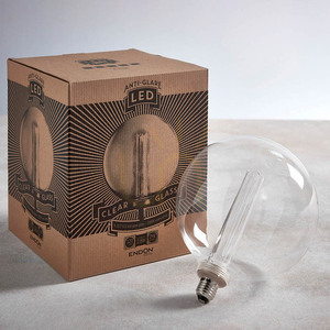 Lampa suspendată globe transparent Endon E27 sticlă oțel 20 cm small 6