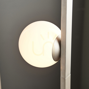 Lampă în picioare Endon Enzo argintie oțel sticlă G9 3 becuri 141,5 cm small 1
