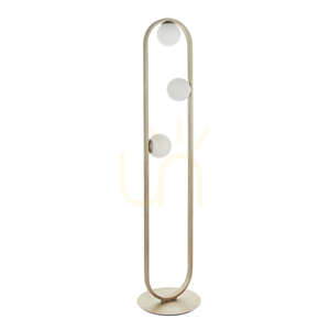 Lampă în picioare Endon Enzo argintie oțel sticlă G9 3 becuri 141,5 cm small 9